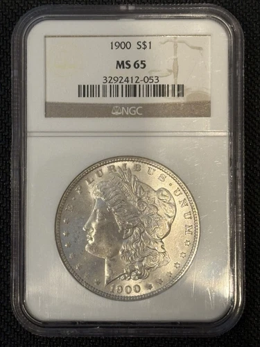 1900 Morgan Silver Dollar NGC MS 65 - Beautiful Coin