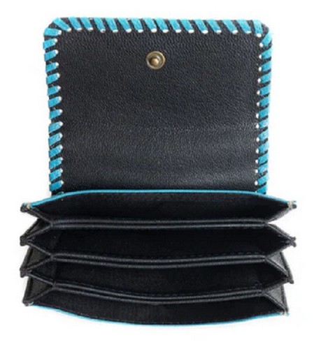 Myra Bags #11433 Hairon, Leather 4.25"x3" ID, Card Holder~RFID Block~Slots~Snap - Picture 3 of 4