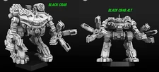 KGC King Crab "Black Crab" Alternate Mech Model For Battletech 6mm-10mm-15mm