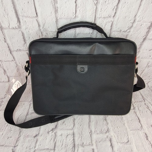 Wenger Swiss Army Laptop Computer Case Shoulder Bag Carry On Briefcase Black 15” - Picture 3 of 14