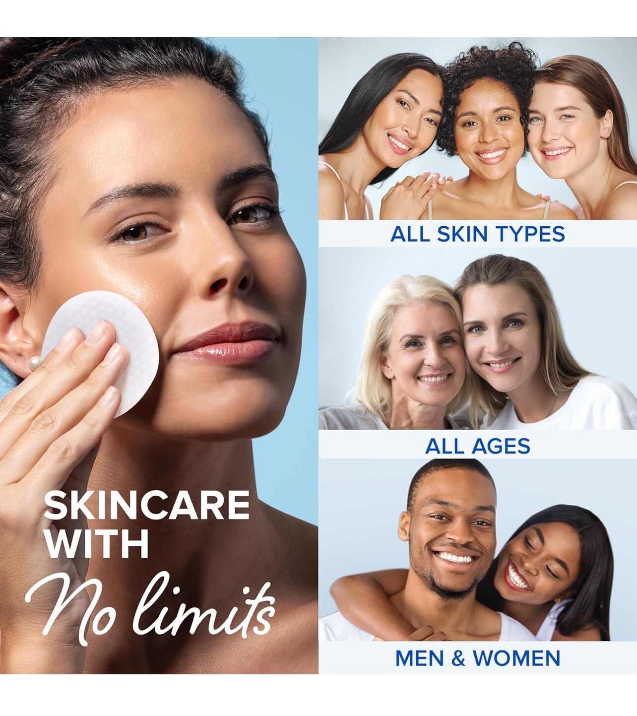 MAREE Glycolic Acid Pads - Toner Pads for Face Cleansing with Tea Tree Oil - Exf