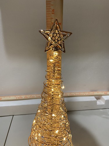 Unbranded Copper Coated Miniature Light-Up Christmas Tree - Picture 2 of 5