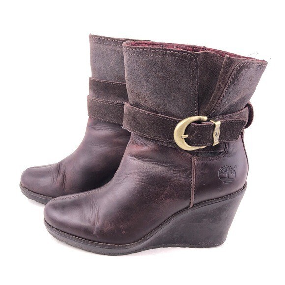 Timberland EK Wedgebrook Wedge Ankle Boots Womens Size 8.5M  display picture 3