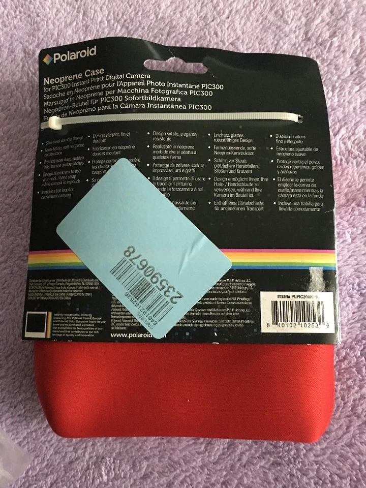 Polaroid Neoprene Pouch for Pic-300 Instant Print Camer  #PLPIC300NPR (Red) - Image 2 of 2