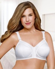 NIP Exquisite Form Front Close Wirefree Classic Support Bra White 46D 5100530