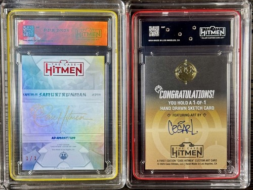 2025 Case Hitmen Dual Samarai Iron Man 1/1 Adamantium & Sketch Card with Case - Picture 2 of 11