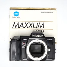 Minolta Maxxum 7000 AF 35mm SLR Film Camera - PARTS/NOT WORKING