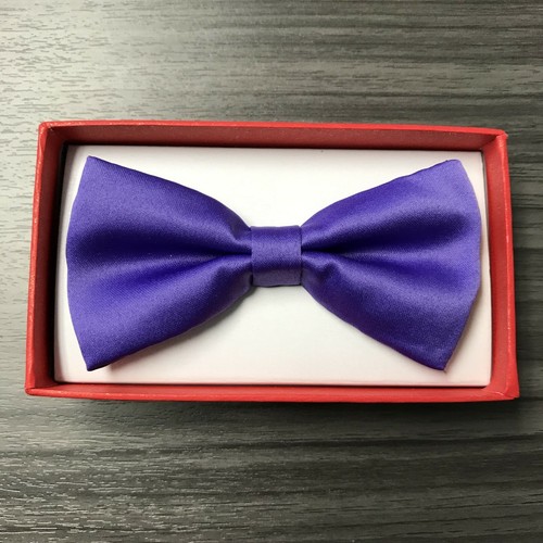 Purple Bow Tie Baby Toddler Boys Girl Children Infant Formal Adjustable