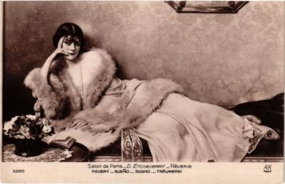 CPA AK Salon de Paris D. ETCHEVERRY Reverie (701777)