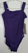 Danskin Girls Size Small Deep Purple Leotard Sleeveless Style 7721
