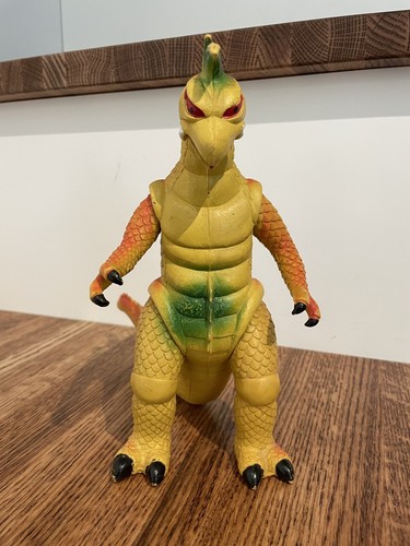 Vintage RARE 1980's Godzilla GIGAN KO BO Monster Figure Kaiju Yellow/ Green