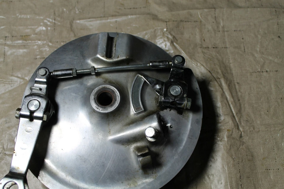 Conjunto de panel de freno delantero triple Kawasaki S1 250 1975 41035-066-80 Foto 3 de 4