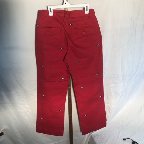 Georgia Bulldogs Women’s NWT Red Capri Pants Size 2. With 24 Inch Inseam Pockets - Picture 7 of 11