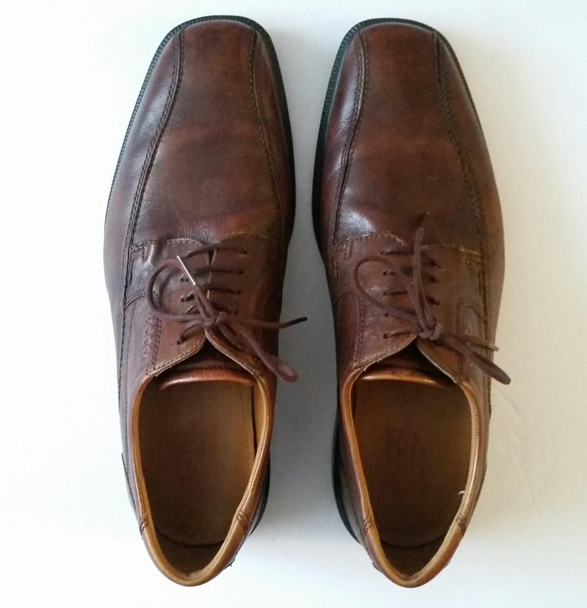ECCO::シューズ:44[RESALE] ECCO Men's 44 10/10.5 Brown Leather Bicycle Toe Casual