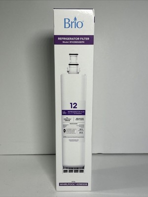 Brio Refrigerator Filter for Whirlpool 4396508 Model RF43965081PK
