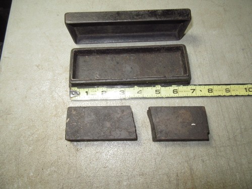 Vintage KORUND Oil Stone Chicago Cast Iron sharpening stone storage box scarce - Picture 8 of 10