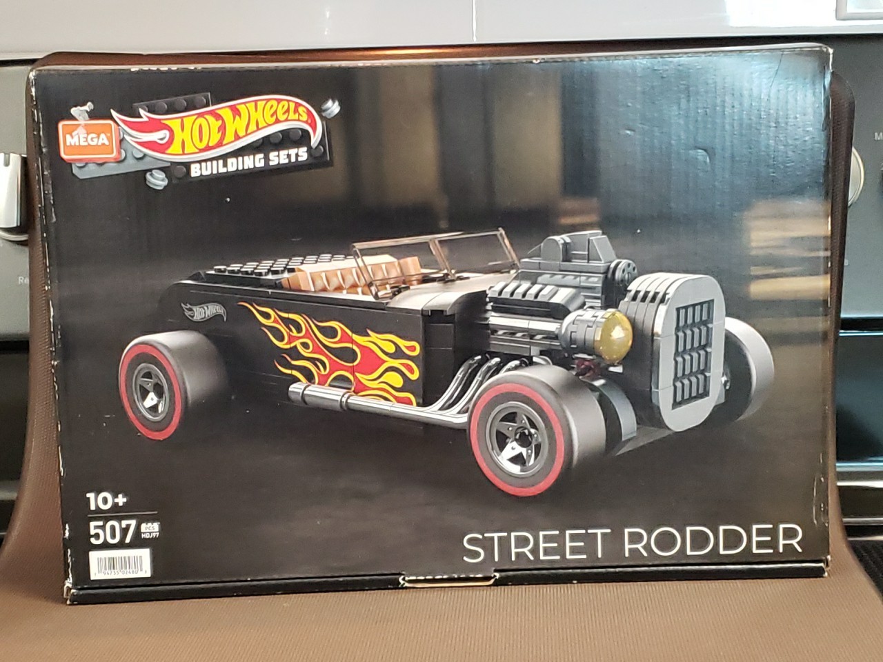 Mega Hot Wheels Building Set STREET RODDER REDLINE - NEW Sealed Black w/ Flames