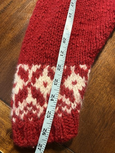Vintage Express Tricot Sweater Womens Large Heavy Wool Nordic Floral Fair Isle - Picture 4 of 5