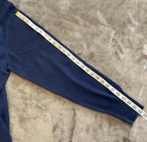 NWT Men's Shephe Sweater XXL Grey Marine 100% Cashmere Turtleneck Long Sleeve - Picture 5 of 9