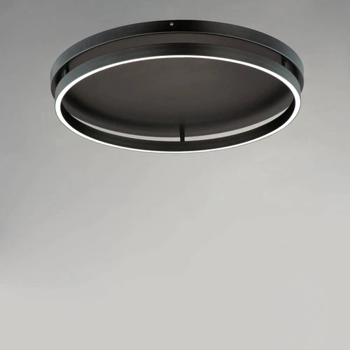 ET2 Groove Round 24 1/2" Wide Black Finish Modern LED Ceiling Light - Picture 4 of 4