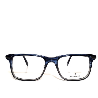 Mens Seraphin Deep Sea Fade Square Designer Eyeglasses Frames Made In Japan