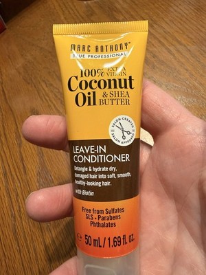 Marc Anthony 100% Coconut Oil Leave In Conditioner 1.69oz Travel Mini Trial