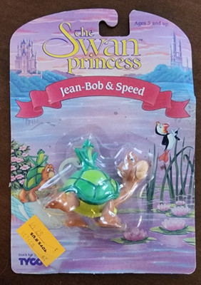 RARE 1994 TYCO Swan Princess Jean-Bob & Speed Frog & Turtle Figure Vintage