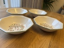 4 Johnson Brothers Vintage Eternal Beau Soup / Cereal Bowl Dishes Fab Condition
