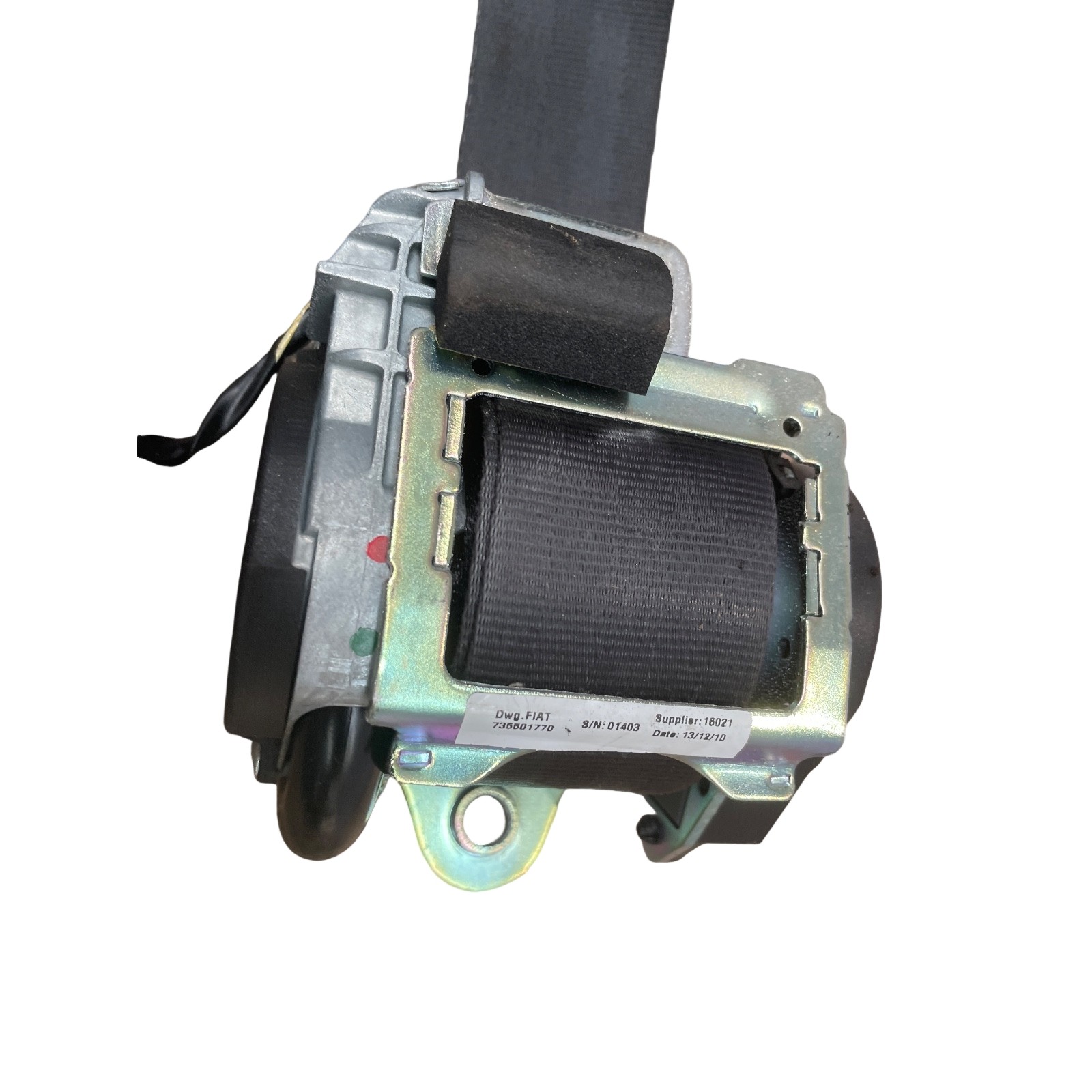 Cintura di sicurezza anteriore Destro FIAT PUNTO EVO 2009-2013 735538596 Usato