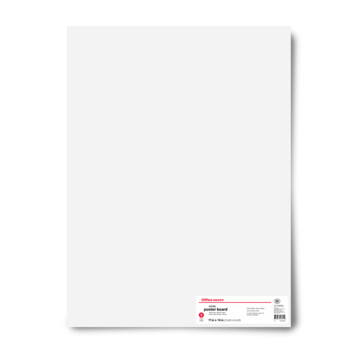 Tablero de carteles marca Office Depot, 11" x 14", blanco, paquete de 5 - Imagen 2 de 2