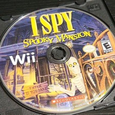 I Spy Spooky Mansion Video Game Nintendo Wii Puzzle Hidden Object Multiplayer