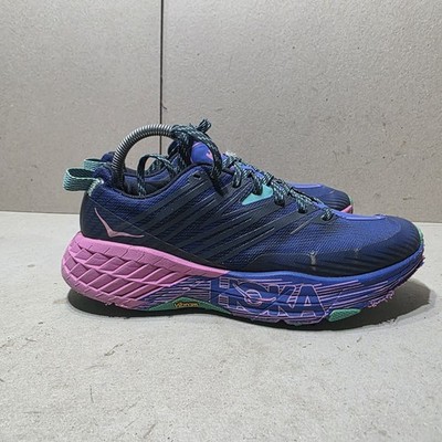 HOKA ONE ONE SPEEDGOAT 4 DAMEN RUNNING YOGA SNEAKER BLAU/LILA UK7,5 EU41