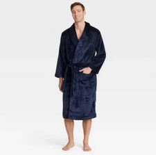 Men s Goodfellow Co. Solid Posh Robe Baby Blue L/XL