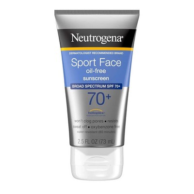Sport Face Sunscreen, Broad Spectrum Sunblock SPF 70+, Water Resistant Sunscreen