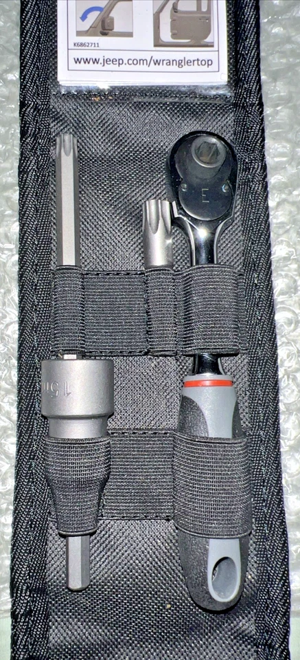Kit de herramientas para quitar puertas y tapas Jeep Wrangler, estuche y libro-artículo MOPAR # K6862711 Foto 3 de 4