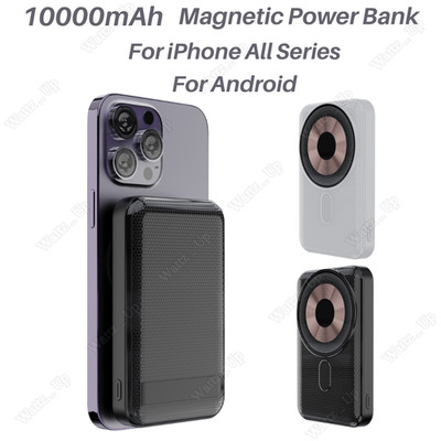 Magnetic Power Bank 10000mAh Wireless Fast Charge For Android iPhone 16 15 14 13