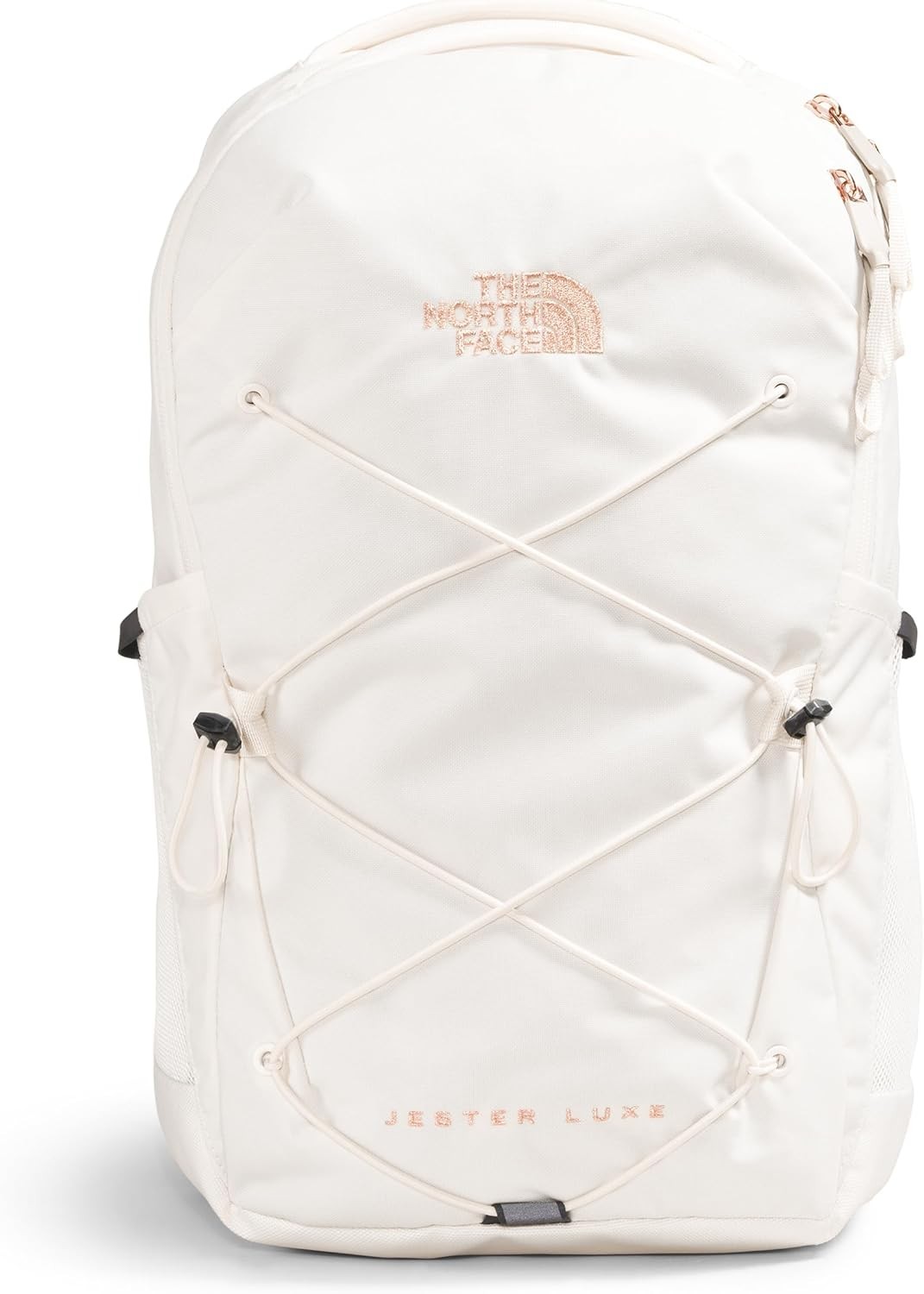 THE NORTH FACE Women's Jester Luxe Everyday Laptop Backpack, Gardenia White/Burn