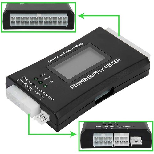Computer 20/24 Pin LCD Displays Digital Power Supply Tester For ATX BTX ITX SATA - Zdjęcie 3 z 13