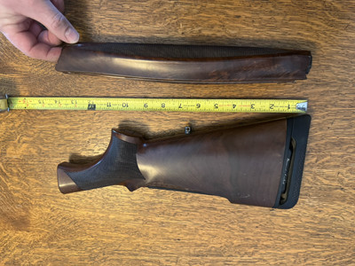 Benelli Ethos Stock And Forend Set Walnut Missing Comb Piece #4195