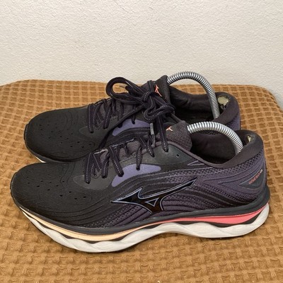 Mizuno Wave Sky 06 Women's 9.5 Black Blue Pink Running Shoes Sneakers Pink Race