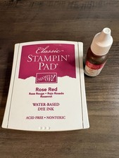 Stampin Up Classic Ink Refill Pad Rose Red