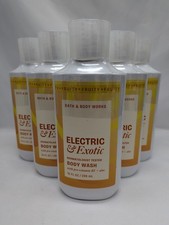 Qty 6 New Bath  Body Works ELECTRIC  EXOTIC Body Wash 10 FL OZ
