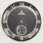Vintage, Black, Omega Wristwatch Dial - 29.6mm
