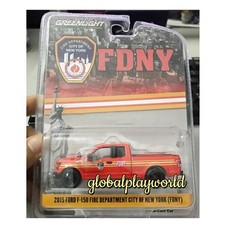 1:64 Greenlight 2015 Ford F-150 Fire Dept City of New York FDNY Truck Model