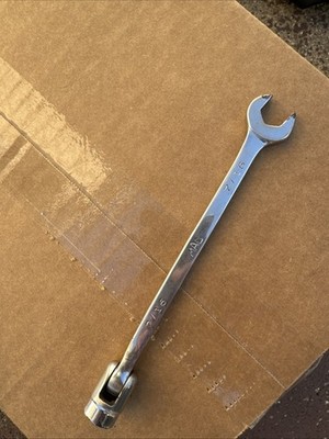 MAC Tools CHLF14 7/16'' Flex-Head 6 Point Socket End Chrome Combination Wrench