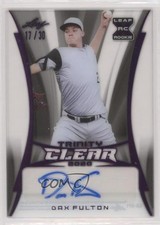 2020 Leaf Trinity Clear Auto Pink 17/30 Dax Fulton #CA-DF1 Auto 4z8