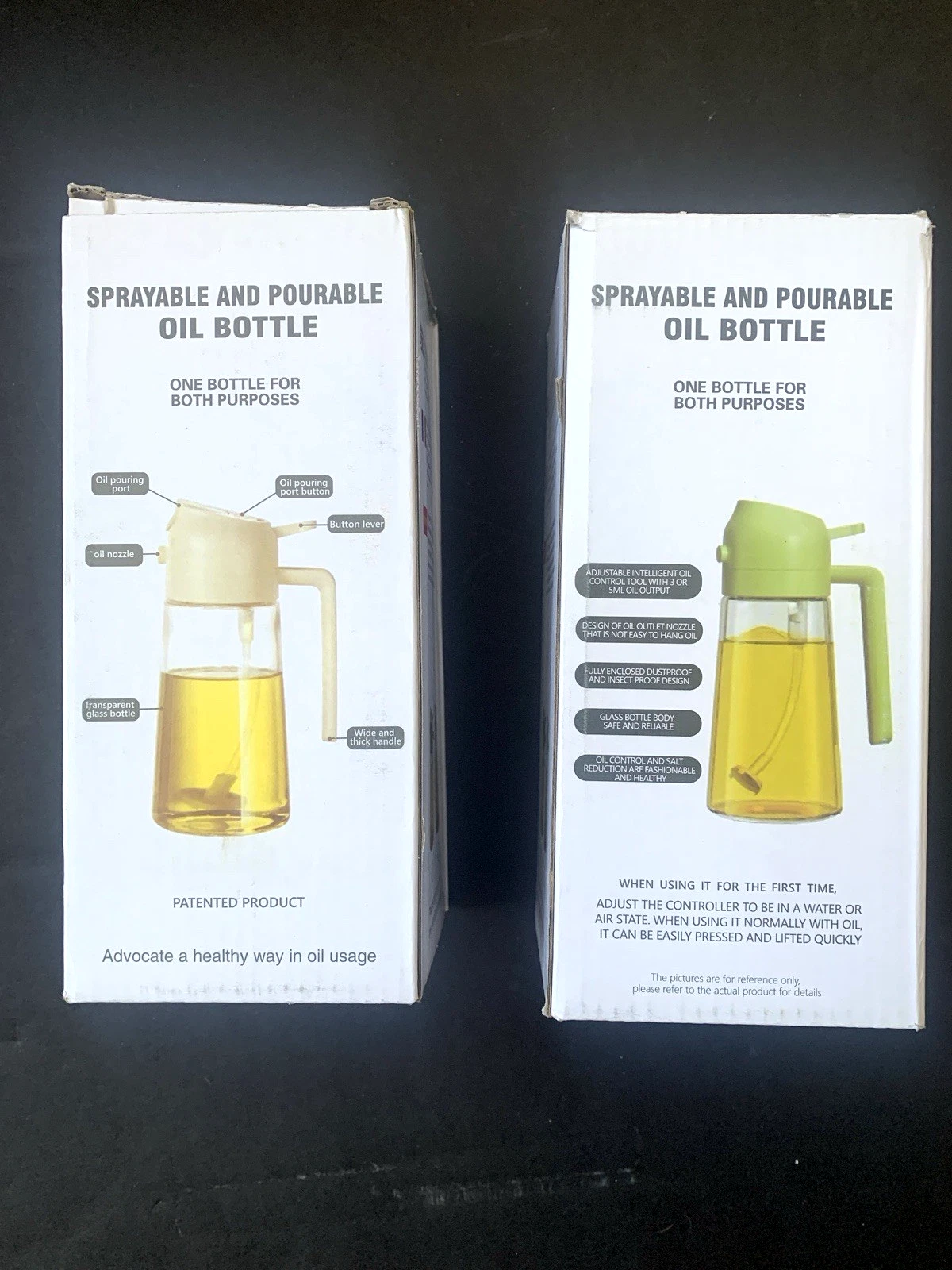 2PCS Olive Oil Dispenser and Oil Sprayer – 16Oz/470Ml Glass Light-Proof Oil Pour
Opens in a new wind