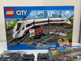 LEGO City 60051 High Speed Passenger Train + Lot 3 Flexible Track Sets SEALED!