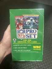 1990 PRO SET FOOTBALL SERIES 1 FACTORY SEALED BOX of 36 PACKS 14 CARDS PER PACK