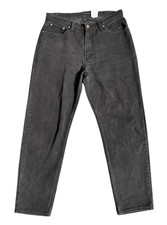 Vintage Jordache Womens Black Denim Jeans Size 13/14